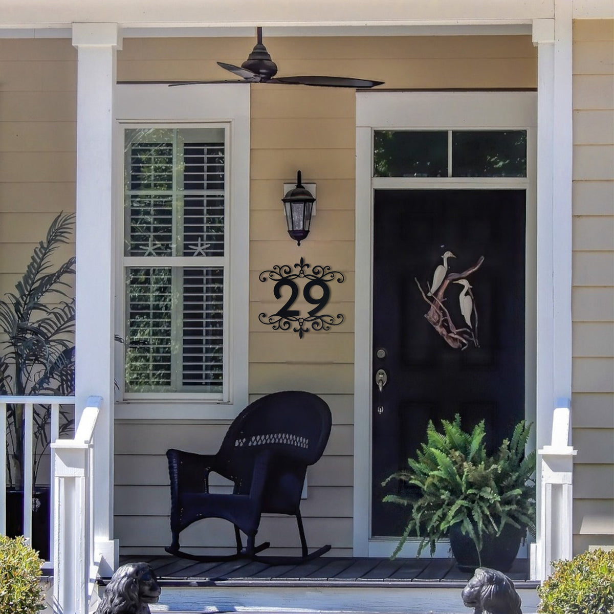 Custom Metal House Numbers, Steel Address Sign, Housewarming Gift