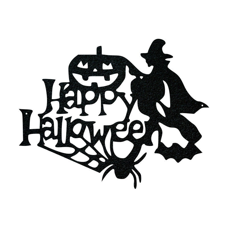Happy Halloween Sign, Metal Sign, Haunted House Sign, Scary Sign, Spooky Sign
