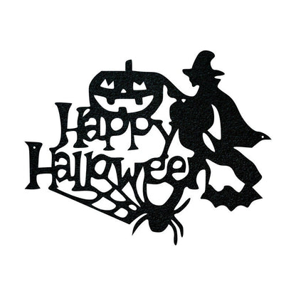 Happy Halloween Sign, Metal Sign, Haunted House Sign, Scary Sign, Spooky Sign