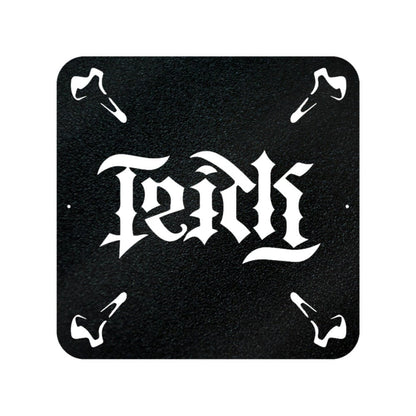 Halloween "Trick & Treat" Metal Sign, Haunted House Decor