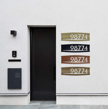 Custom Metal House Numbers, Modern Address Sign, 16 Gauge Steel