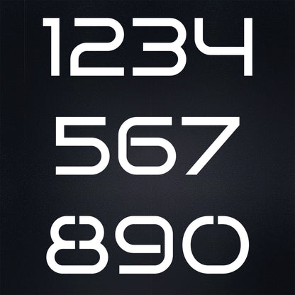 Custom Metal House Number Sign, Vertical or Horizontal, 16 Gauge Steel