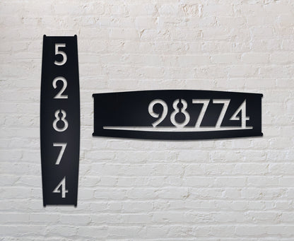 Custom Metal House Numbers, Modern Address Sign, 16 Gauge Steel