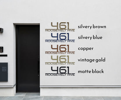 Custom Metal House Address Sign,  Outdoor Address Plaque, Housewarming Gift
