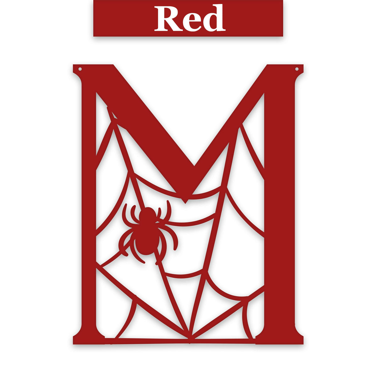 Halloween Alphabet Letters, Spooky Letter Monogram, Fall Letters with Spiders and Web, Autumn Home Decor, Name Letter