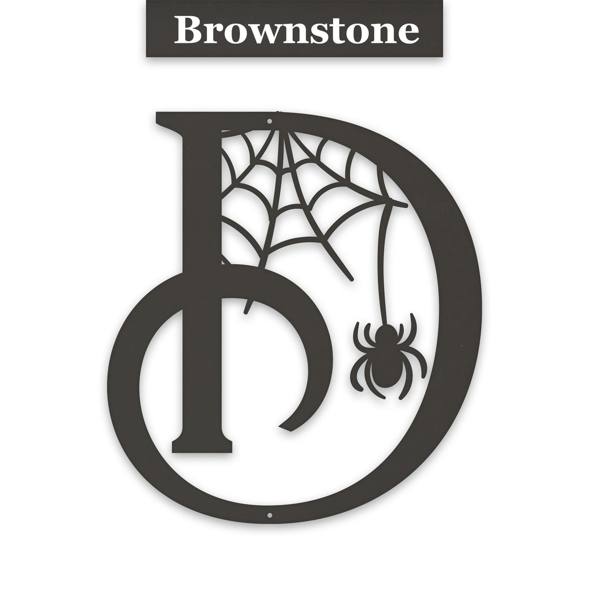 Halloween Alphabet Letters, Spooky Letter Monogram, Fall Letters with Spiders and Web, Autumn Home Decor, Name Letter