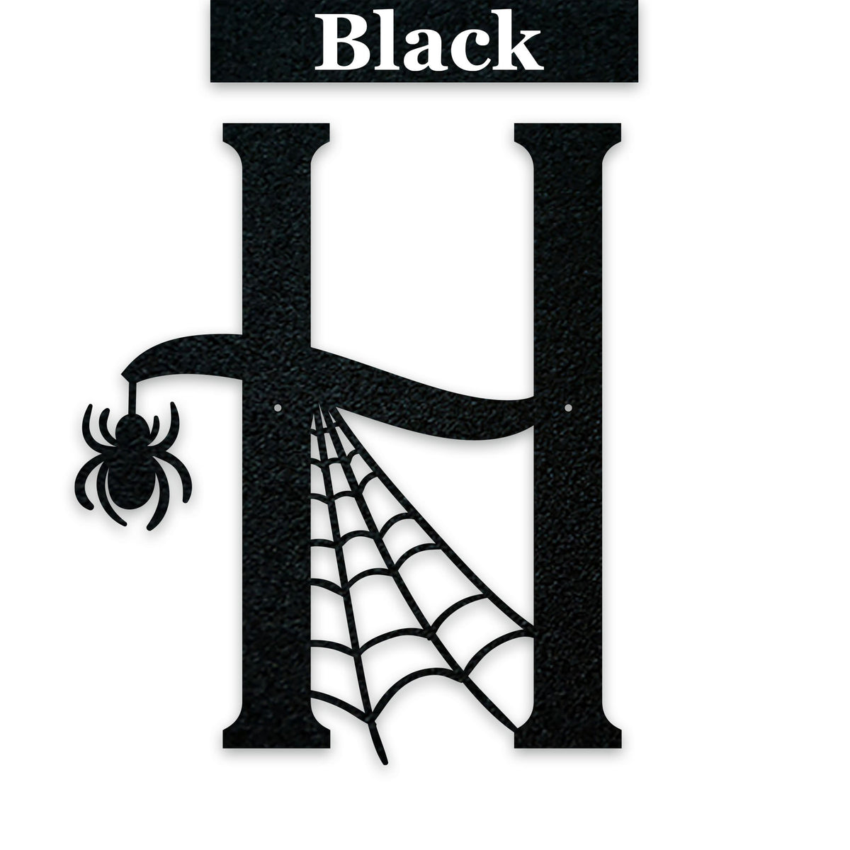 Halloween Alphabet Letters, Spooky Letter Monogram, Fall Letters with Spiders and Web, Autumn Home Decor, Name Letter
