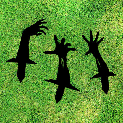 Metal Zombie Hands Stake, Halloween Yard Decoration
