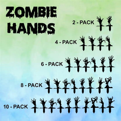 Metal Zombie Hands Stake, Spooky Halloween Yard Decor, 16-Inch