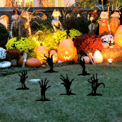 Metal Zombie Hands Stake, Spooky Halloween Yard Decor, 16-Inch