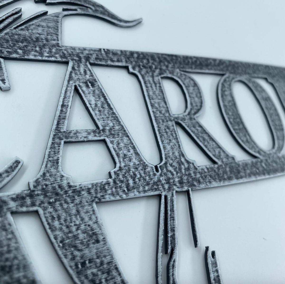 Custom Family Name Metal Sign, Personalized Wall Decor
