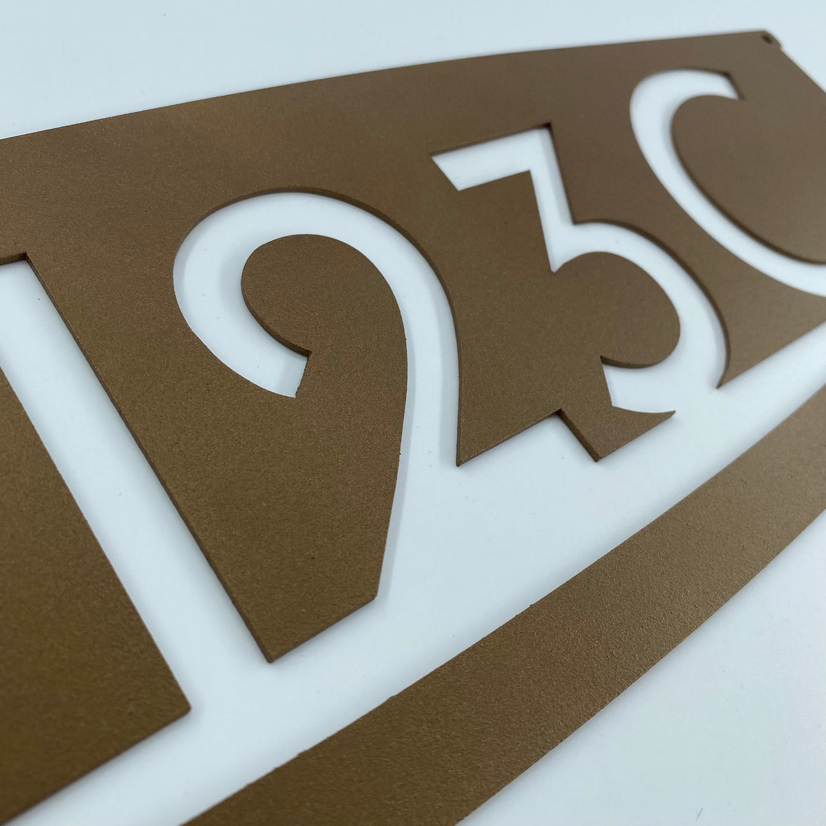 Personalized Metal Address Sign, Modern House Number, 16 Gauge Steel