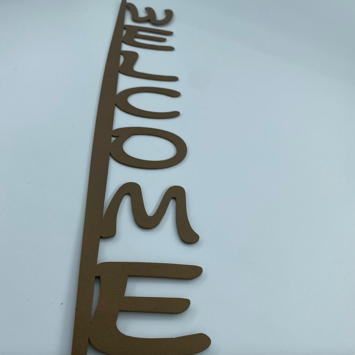 Vertical Welcome Metal Sign – Custom Front Door Decor