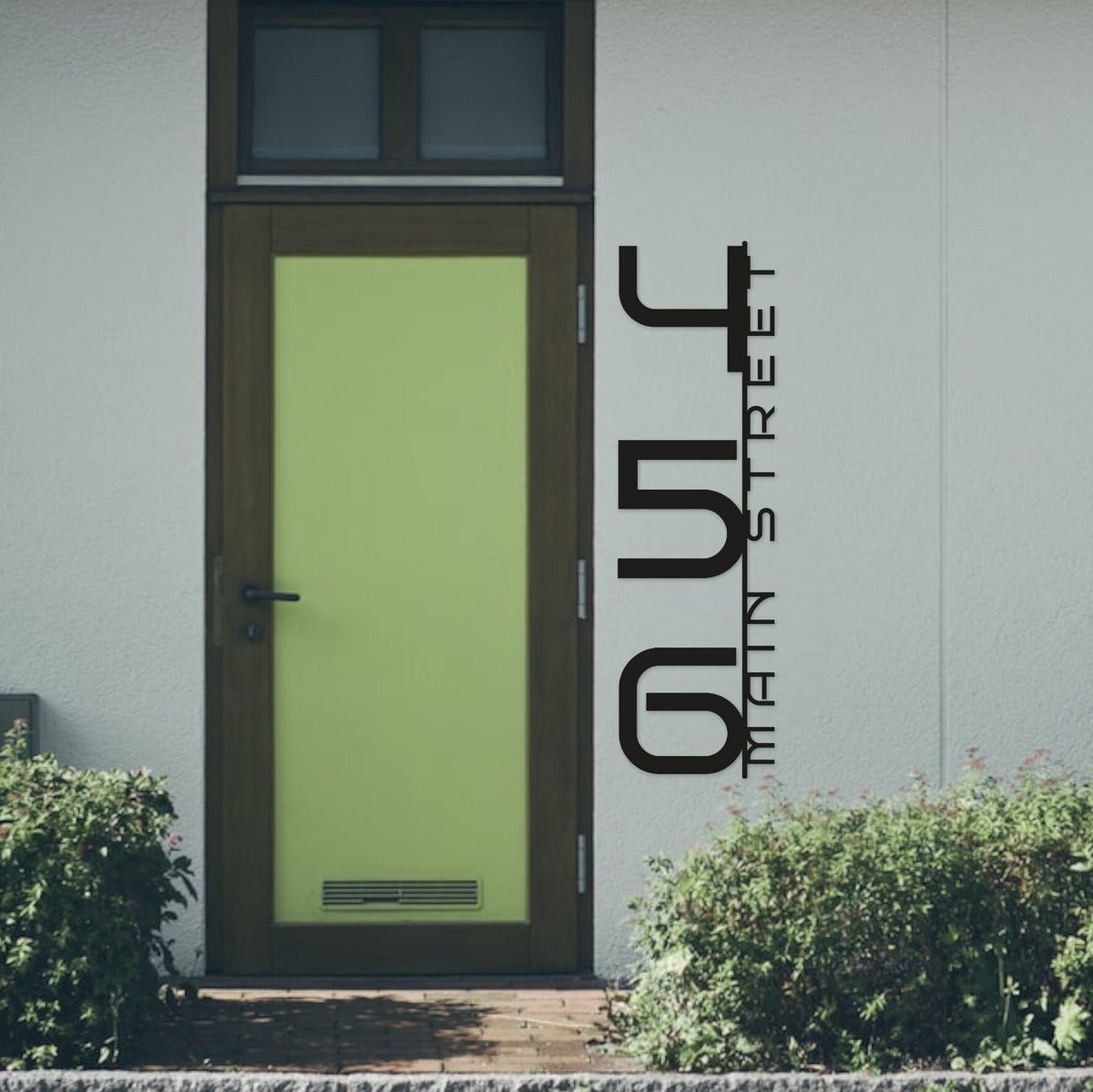 Vertical Custom Metal Address Sign, House Number, Housewarming Gift
