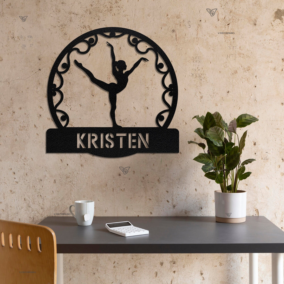 Custom Gymnastics Metal Sign with Led lights, Gymnastics Sign, Personalized Gymnast Name Sign, Gift For Athletes, Birthday Gift