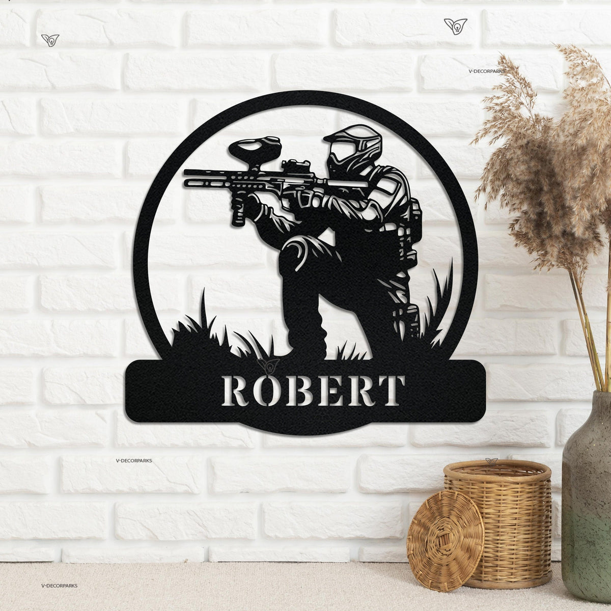 Custom Paintball Metal Sign with Led Light, PaintballMetal Wall Art, Paintball Lover Gift, Gift For Man, Paintball Lover Gift
