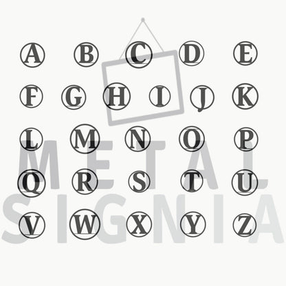 Custom Metal Monogram Sign, Family Name, Established Date, Steel Wall Art