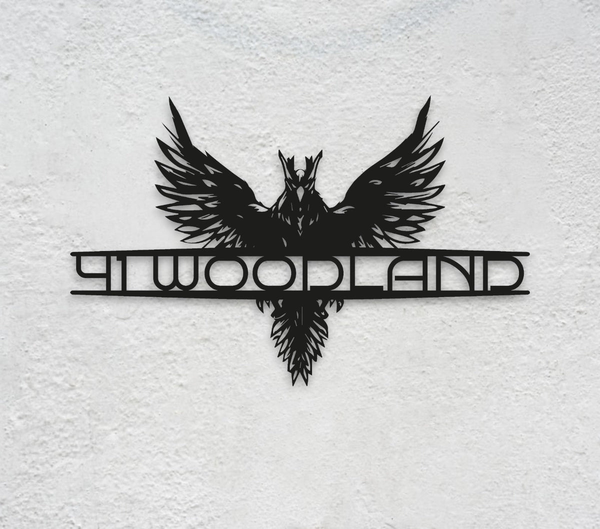 Custom Eagle Metal Address Sign – Personalized House Number