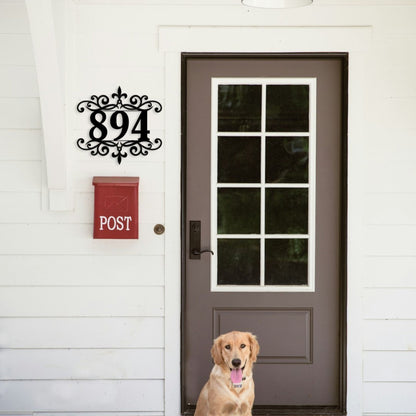 Personalized Metal House Numbers, Stylish Address Sign for House