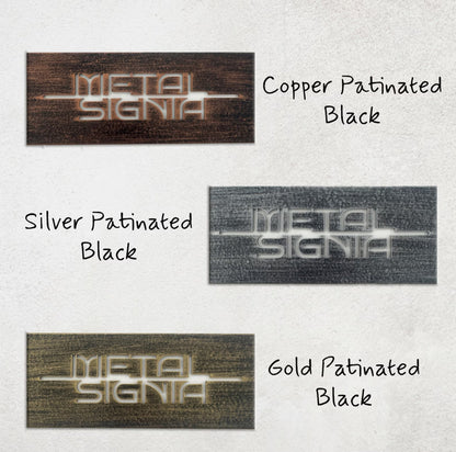 Custom Metal Family Name Sign – Personalized Wall Decor