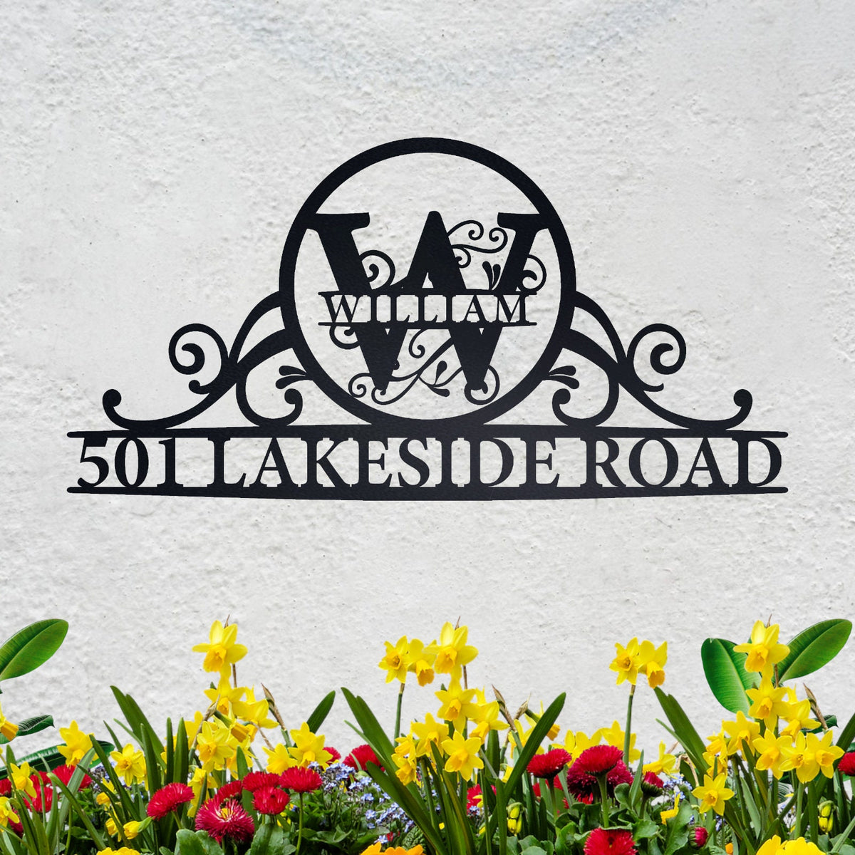 Custom Metal Family Name Sign – Personalized Wall Decor