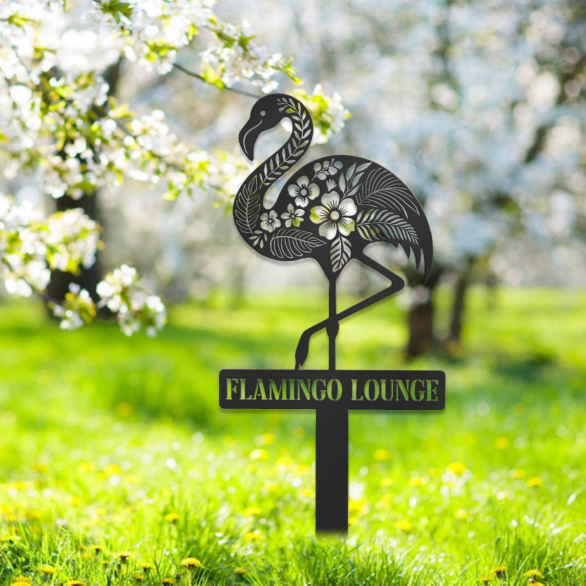 Personalized Pink Flamingo Sign, Custom Flamingo Metal Sign, Pool Sign, Beach House Gifts, Housewarming Gift, Flamingo Decor, Garden Decor