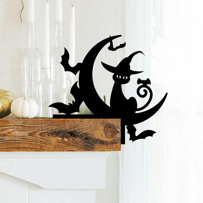 Metal Halloween Corner Sign, Door Decor, Holiday Decorations