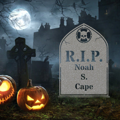 HALLOWEEN Personalized RIP Grave Marker Yard Stake