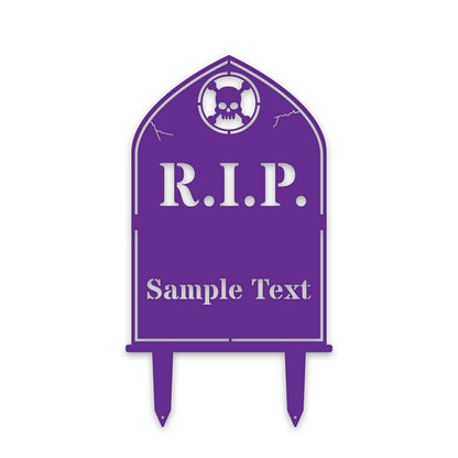 HALLOWEEN Personalized RIP Grave Marker Yard Stake