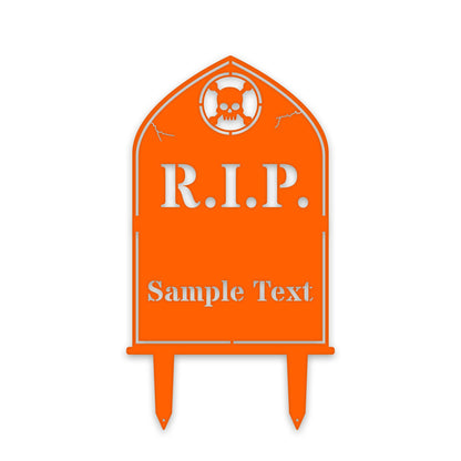 HALLOWEEN Personalized RIP Grave Marker Yard Stake