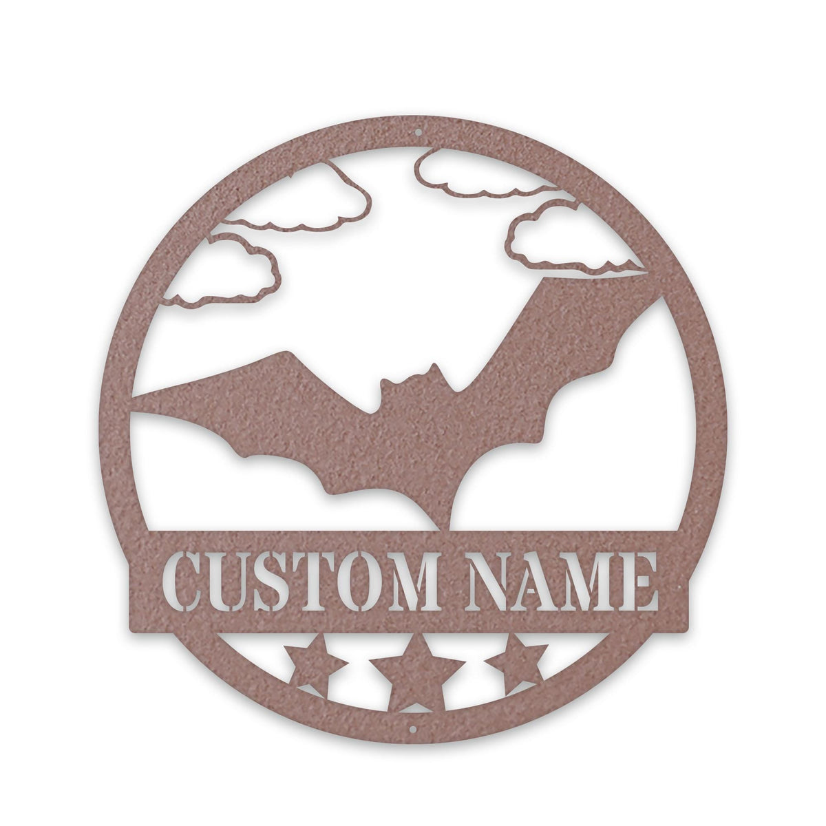 Bat Monogram,   Metal Name Sign, Black, Halloween Decor, Halloween, Bats, Outdoor Sign, Door Sign, Wall Art
