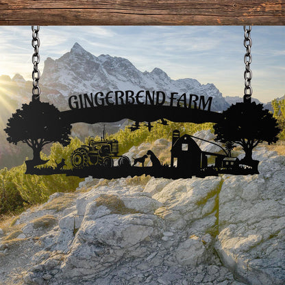 Personalized Your Metal Farm Sign, Farmhouse Metal Sign, Custom Ranch Sign, Farmhouse Decor,  Farm Gate Sign, Outdoor Decor, Farmer Gifts
