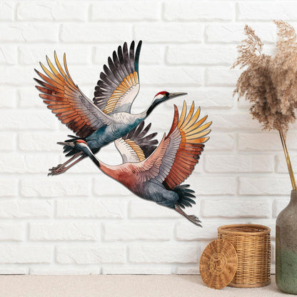Sandhill Crane Metal Sign, Sandhill Crane Wall Art, Coloful Sandhill Crane, Sandhill Crane Gift, Sandhill Crane Decor, Housewarming Gift