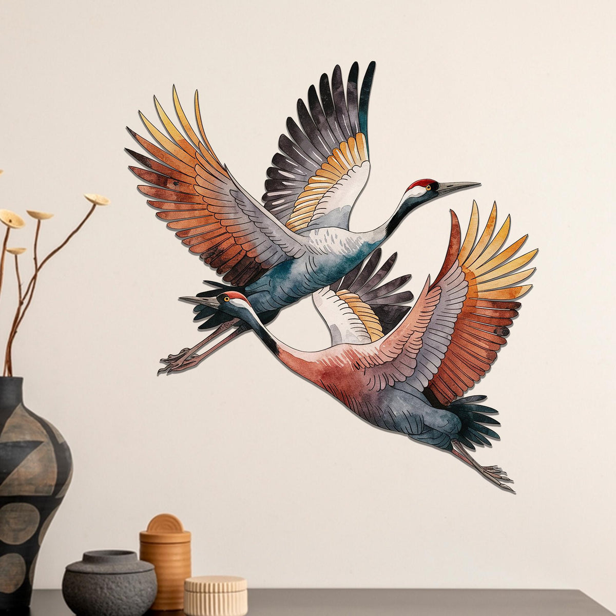 Sandhill Crane Metal Sign, Sandhill Crane Wall Art, Coloful Sandhill Crane, Sandhill Crane Gift, Sandhill Crane Decor, Housewarming Gift