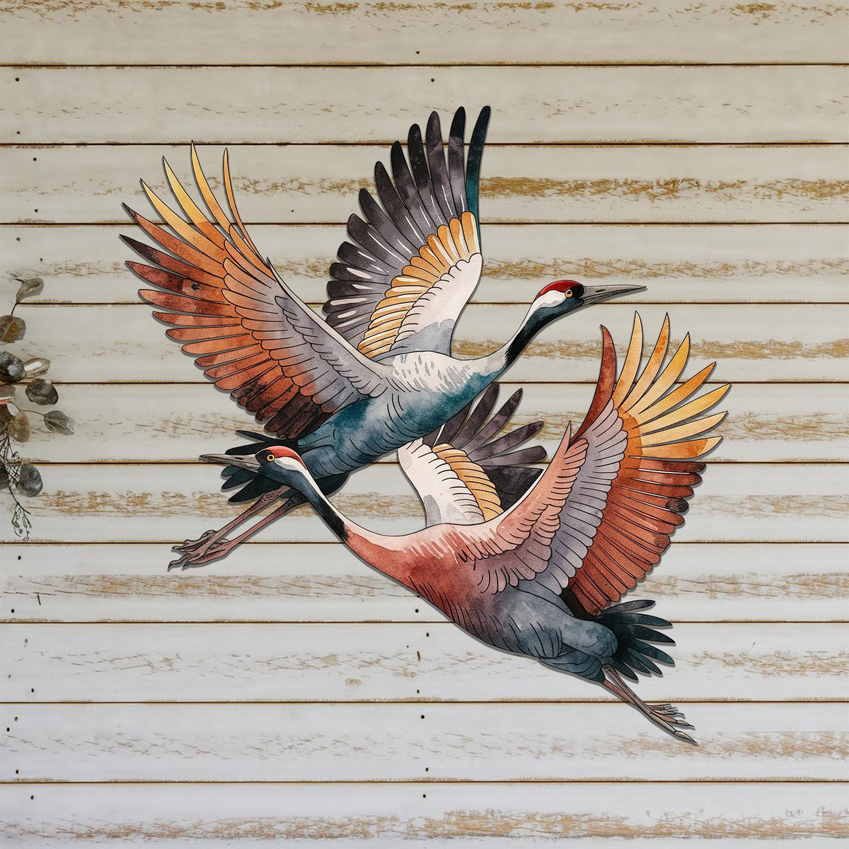Sandhill Crane Metal Sign, Sandhill Crane Wall Art, Coloful Sandhill Crane, Sandhill Crane Gift, Sandhill Crane Decor, Housewarming Gift
