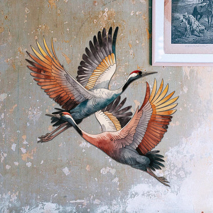 Sandhill Crane Metal Sign, Sandhill Crane Wall Art, Coloful Sandhill Crane, Sandhill Crane Gift, Sandhill Crane Decor, Housewarming Gift