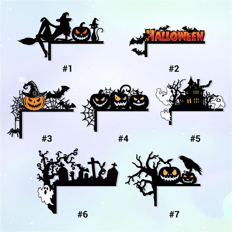 Halloween Metal Corner Sign, Holiday Decorations