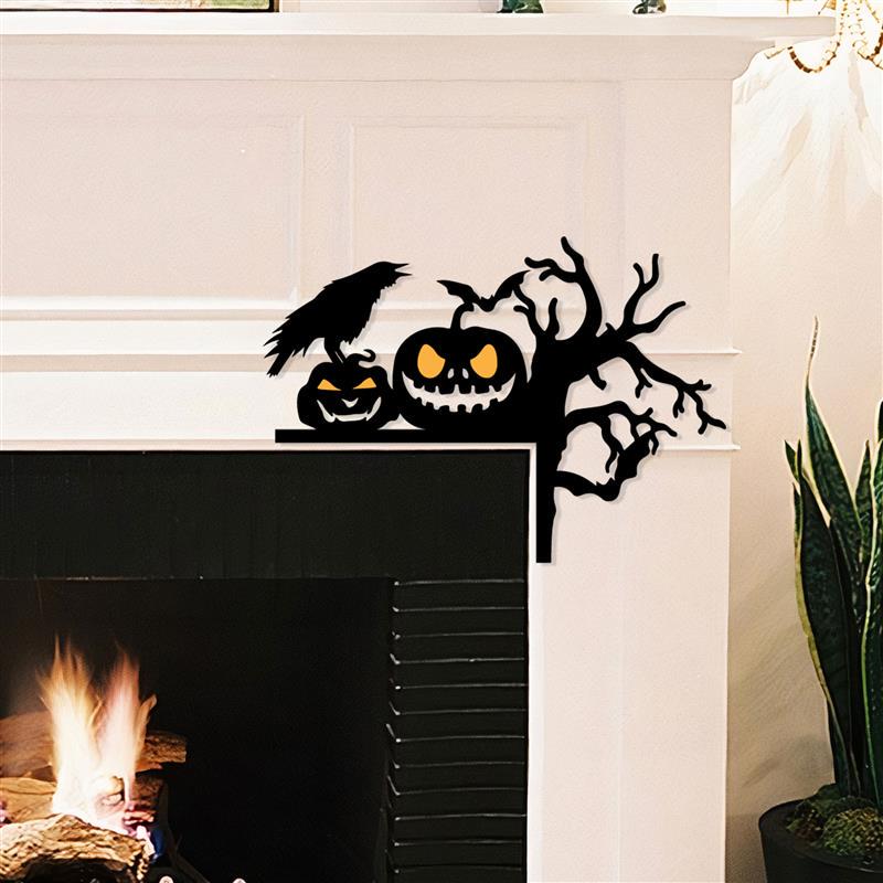 Halloween Metal Corner Sign, Holiday Decorations