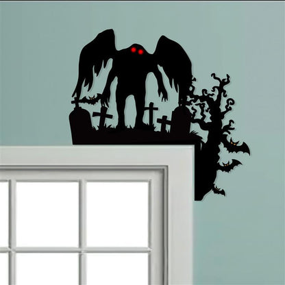 Mothman Metal Sign, Halloween Door Corner Decor