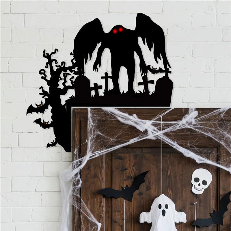 Mothman Metal Sign, Halloween Door Corner Decor