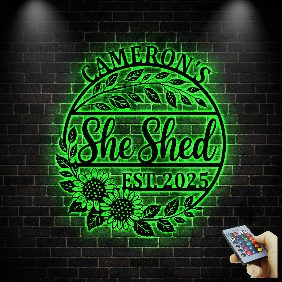 Custom Metal She Shed Sign with Led Lights,She Shed Custom Metal Sign,She Shed Plaque, Mom Gift, Home Decor, She Shed Lover Gift