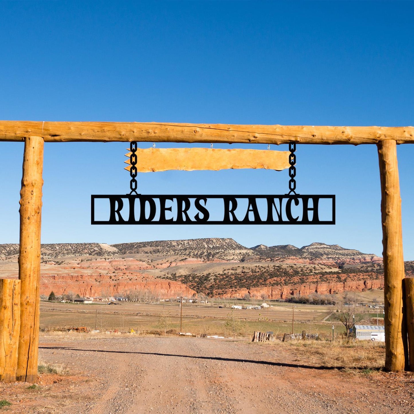 Custom Metal Ranch Sign, Ranch House Gift, Personalized Farm Name Sign for Outdoor Entrance, Durable Steel Ranch Sign, Farmhouse Owner Gift
