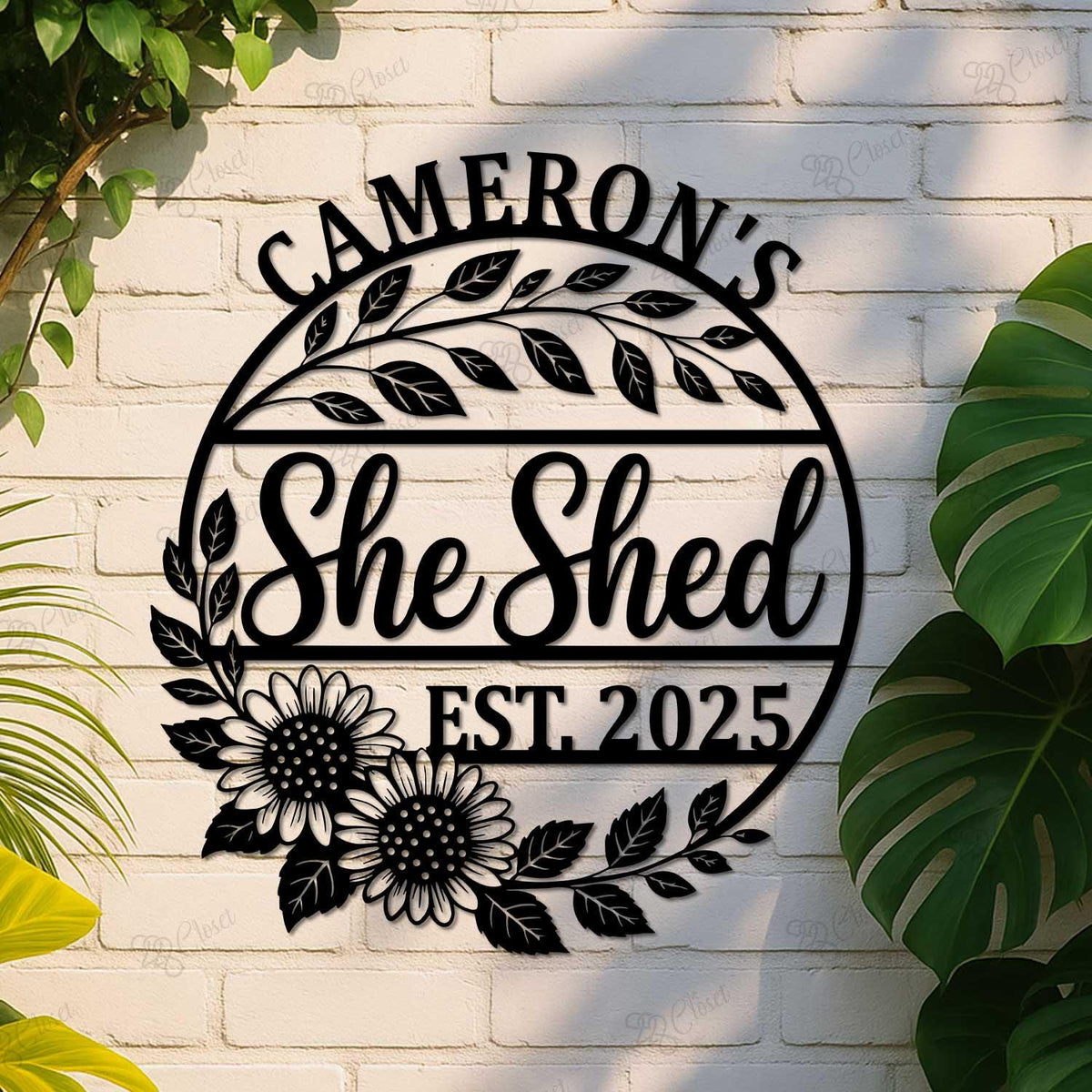 Custom Metal She Shed Sign with Led Lights,She Shed Custom Metal Sign,She Shed Plaque, Mom Gift, Home Decor, She Shed Lover Gift