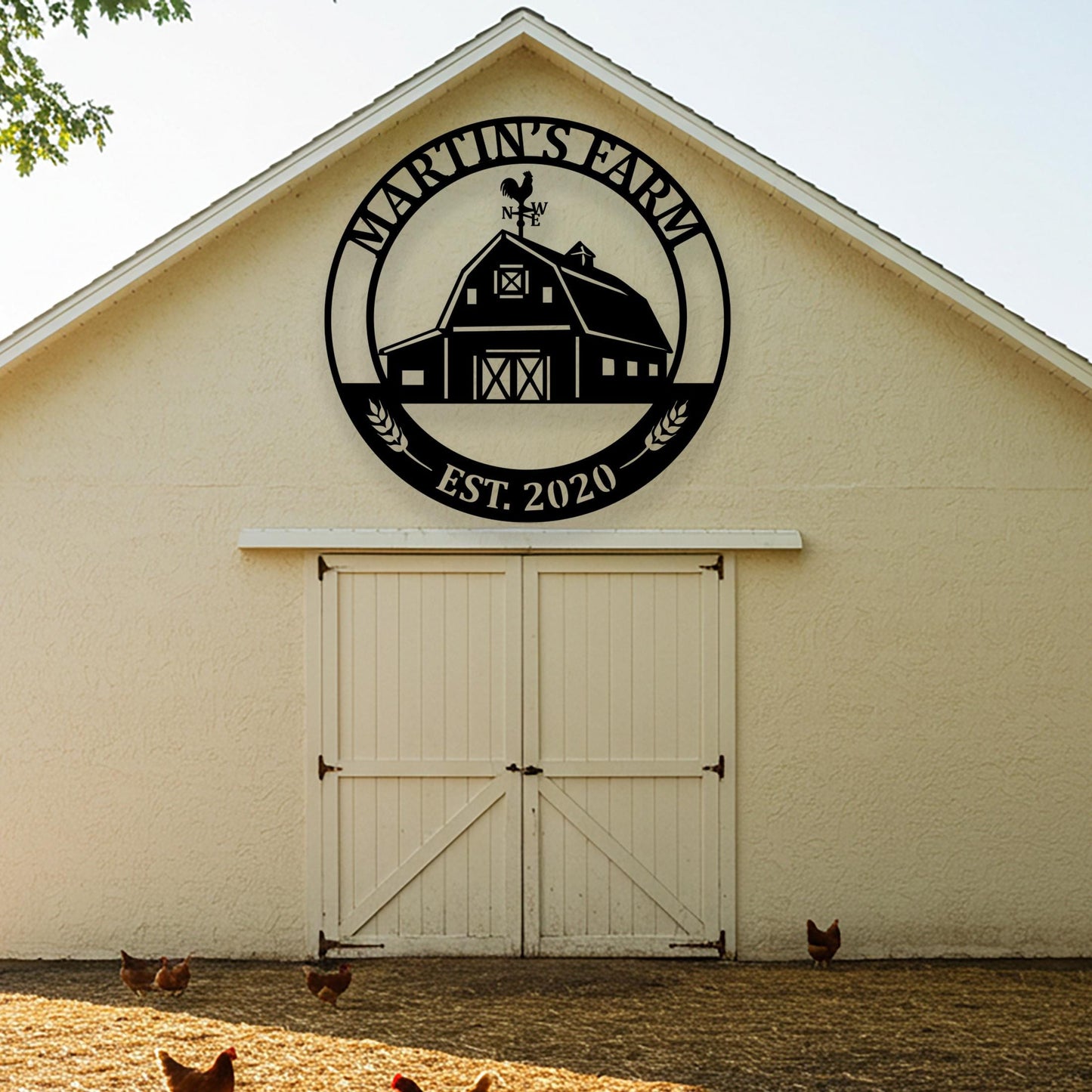 Personalized Barn Metal Sign, Rustic Entryway Decor, Country Home Wall Art, Farmhouse Gifts, Custom Barn Sign, Custom Farm Sign, Farmer Gift