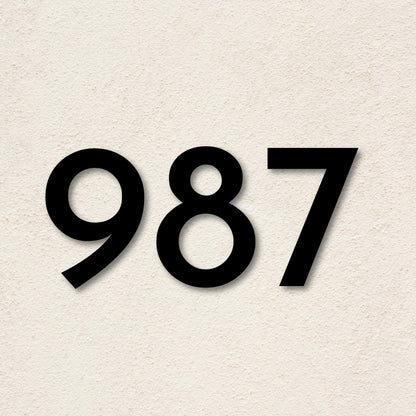 Metal Address Numbers, Large Size, Color Options, Individual Numbers, Modern Fonts, Weatherproof