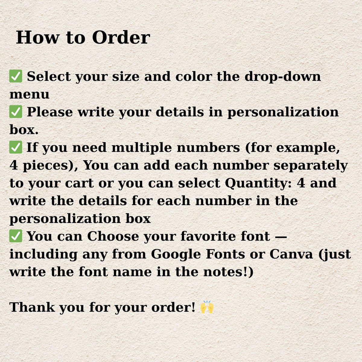 Metal Address Numbers, Large Size, Color Options, Individual Numbers, Modern Fonts, Weatherproof