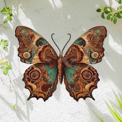Custom Butterfly Garden Metal Sign,Butterfly Yard Stake, Garden Name Sign,  Personalized Garden Metal Sign,Butterfly Yard Art, Gift for Mom