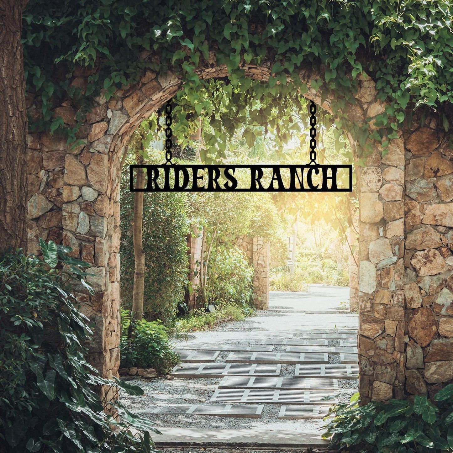 Custom Metal Ranch Sign, Ranch House Gift, Personalized Farm Name Sign for Outdoor Entrance, Durable Steel Ranch Sign, Farmhouse Owner Gift