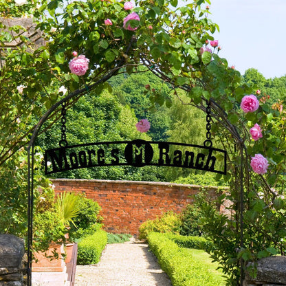 Custom Ranch Name Metal Sign, Ranch Owner Gift,Outdoor Farmhouse Sign,Personalized Ranch Entrance Decor,Western Home Gift,Country House Sign