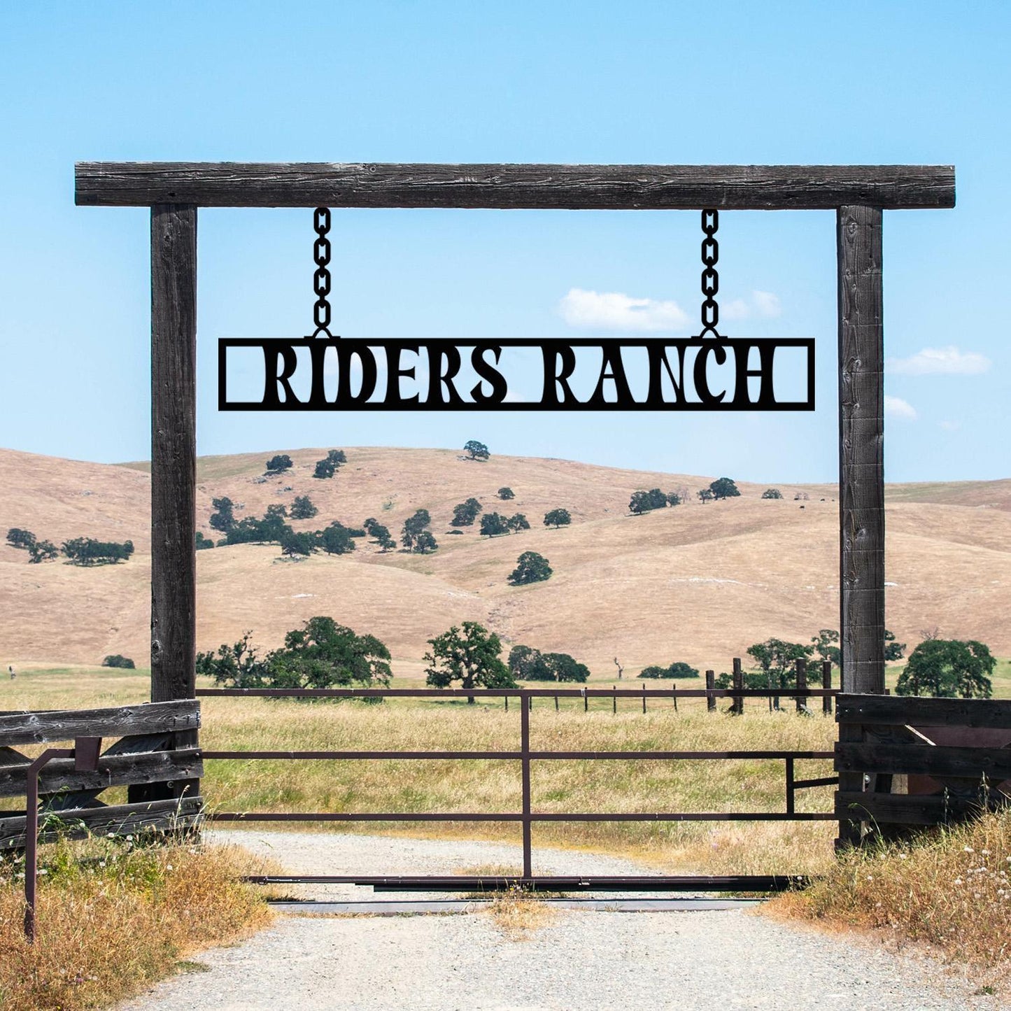 Custom Metal Ranch Sign, Ranch House Gift, Personalized Farm Name Sign for Outdoor Entrance, Durable Steel Ranch Sign, Farmhouse Owner Gift